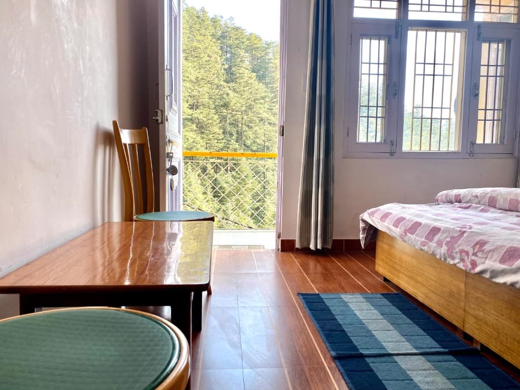 Cozy Family Suite interior and Himalayan view 1 at Dev Homestay Shimla